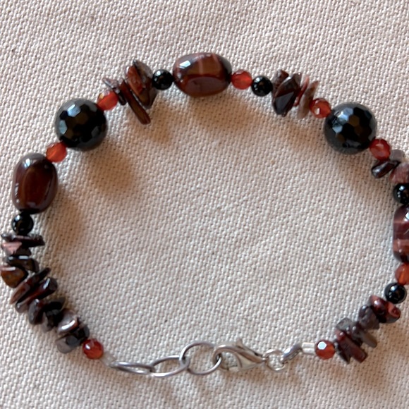 Multicolored gemstone and crystal bracelet - Picture 3 of 3